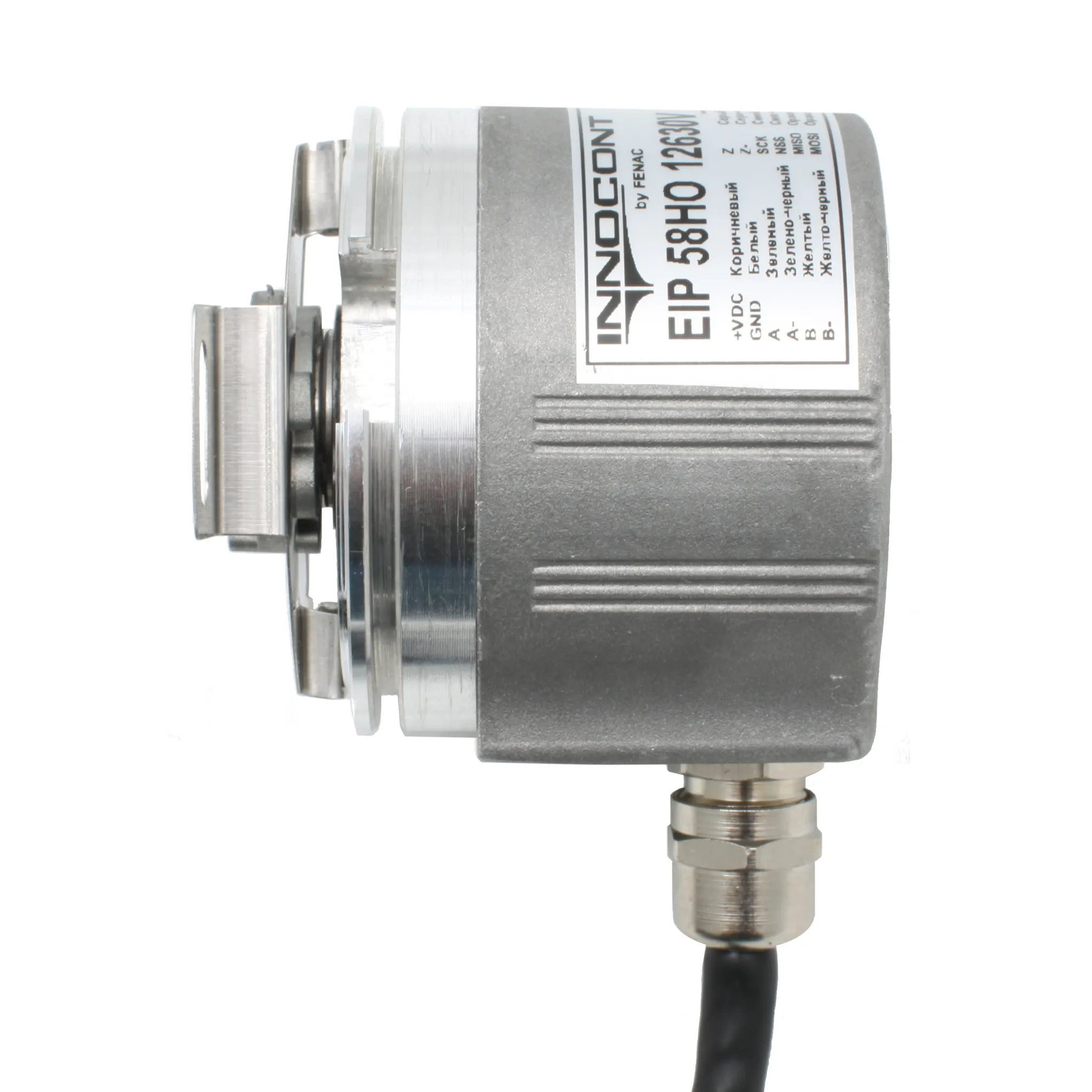 Инкрементальный программируемый энкодер D=58мм, полый вал 12мм, 3000 имп/об, 5…30VDC, выход TTL/HTL с инверсией, IP5