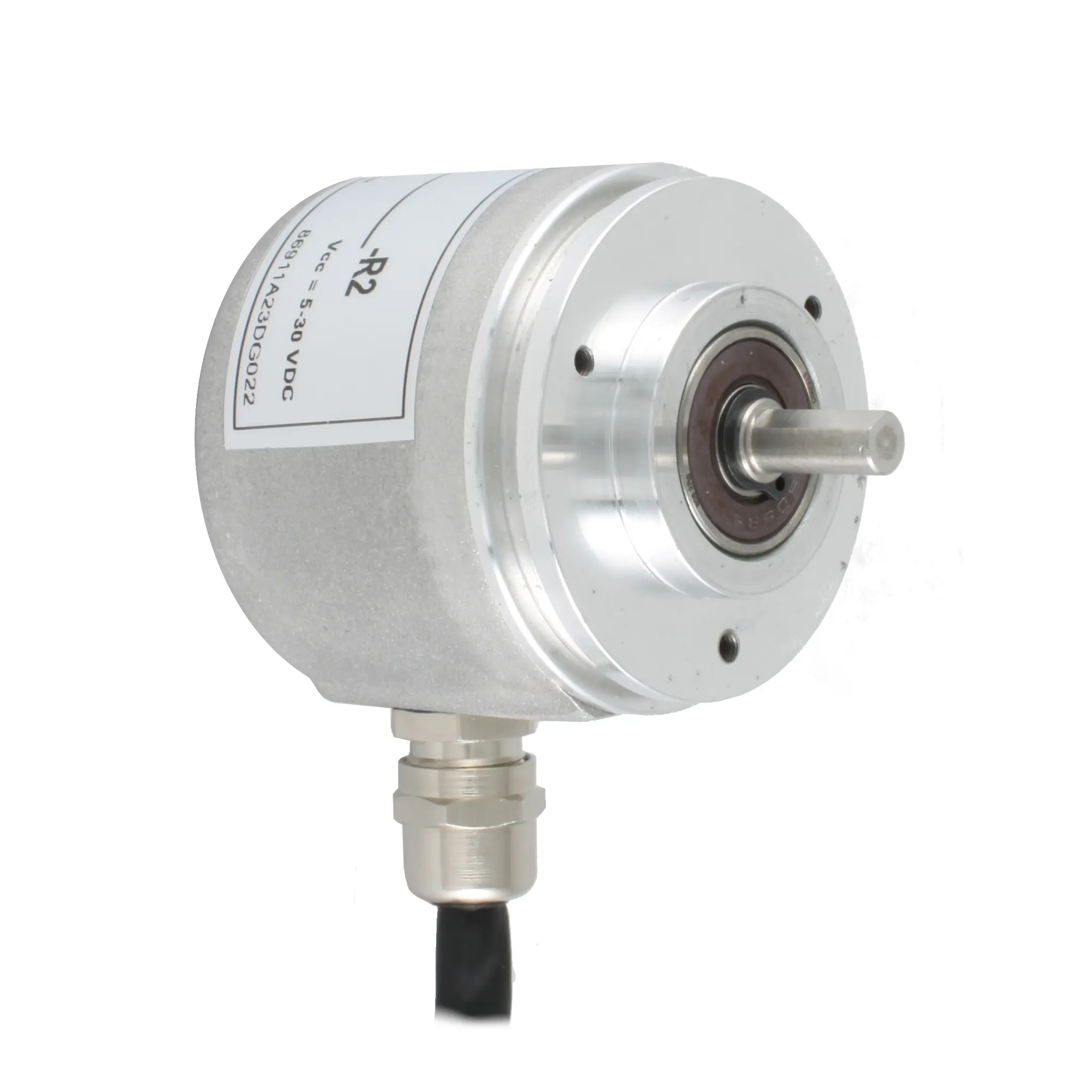 Инкрементальный программируемый энкодер D=50мм, выступающий вал 8мм, 3000 имп/об, сервофланец, 5…30VDC, выход TTL/HT