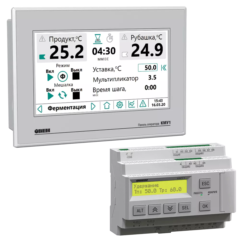 КМУ1 автоматика для управления пастеризаторами и сырными ваннами