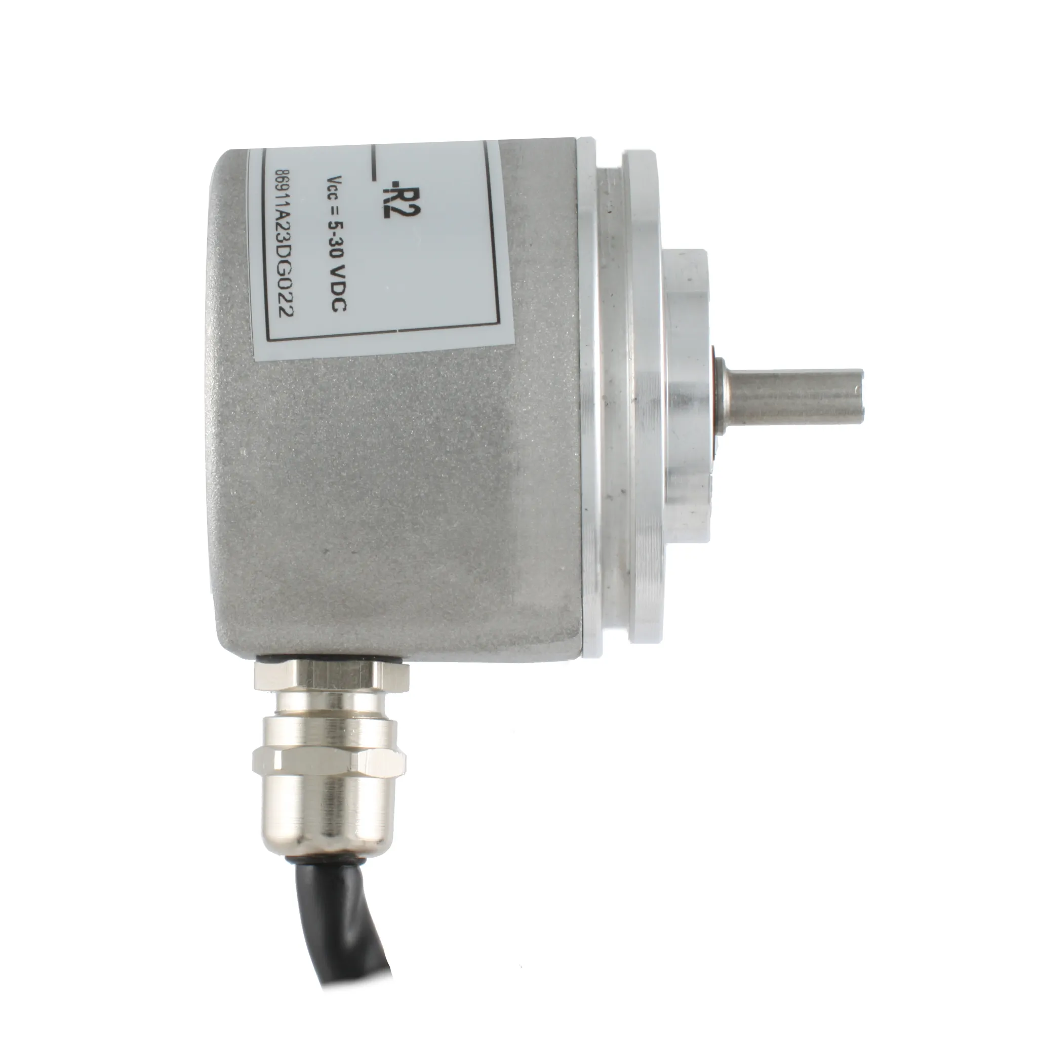 Инкрементальный программируемый энкодер D=50мм, выступающий вал 8мм, 3000 имп/об, сервофланец, 5…30VDC, выход TTL/HT