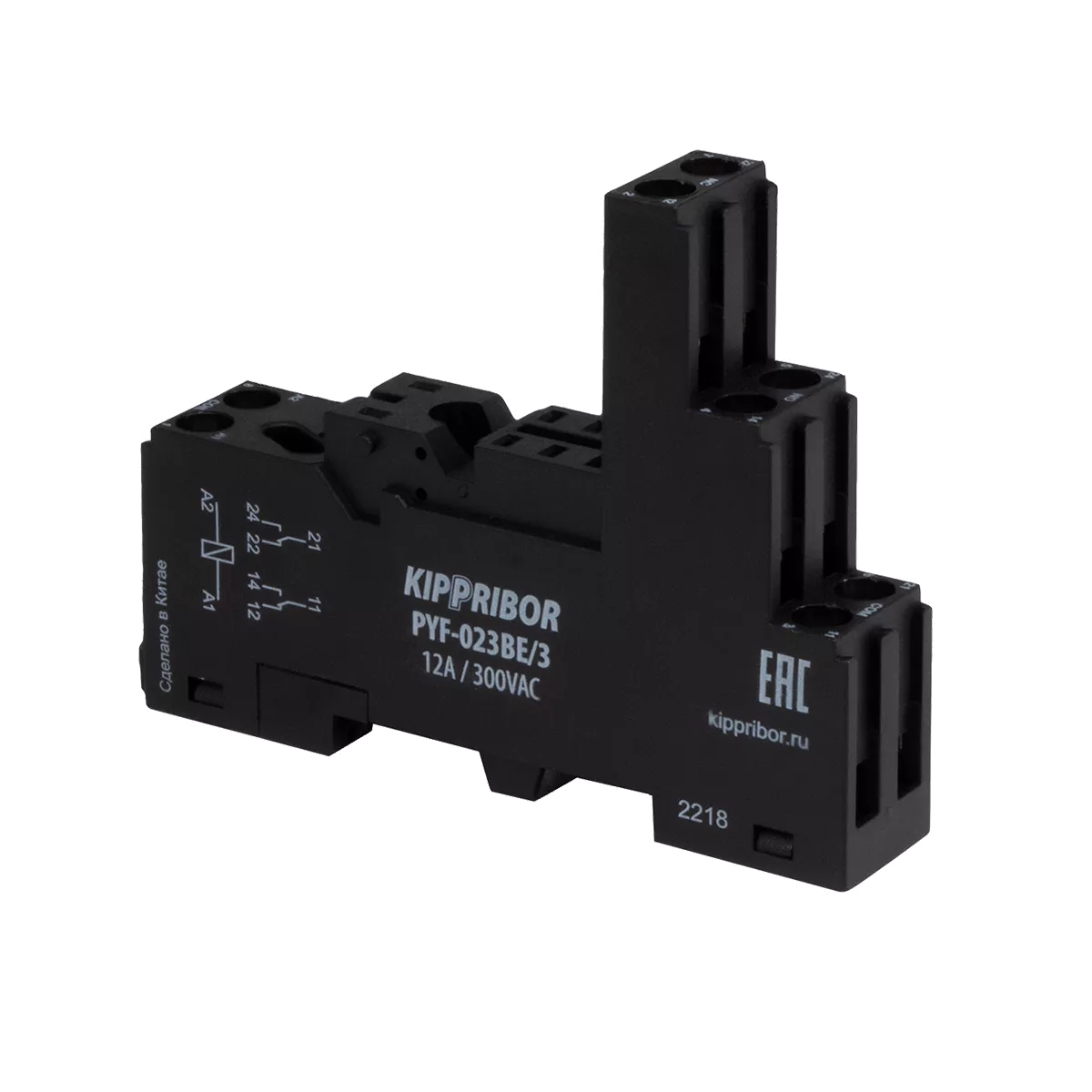 Монтажные колодки KIPPRIBOR PYF-023BE (для 2-контактных промежуточных реле серии MPR)