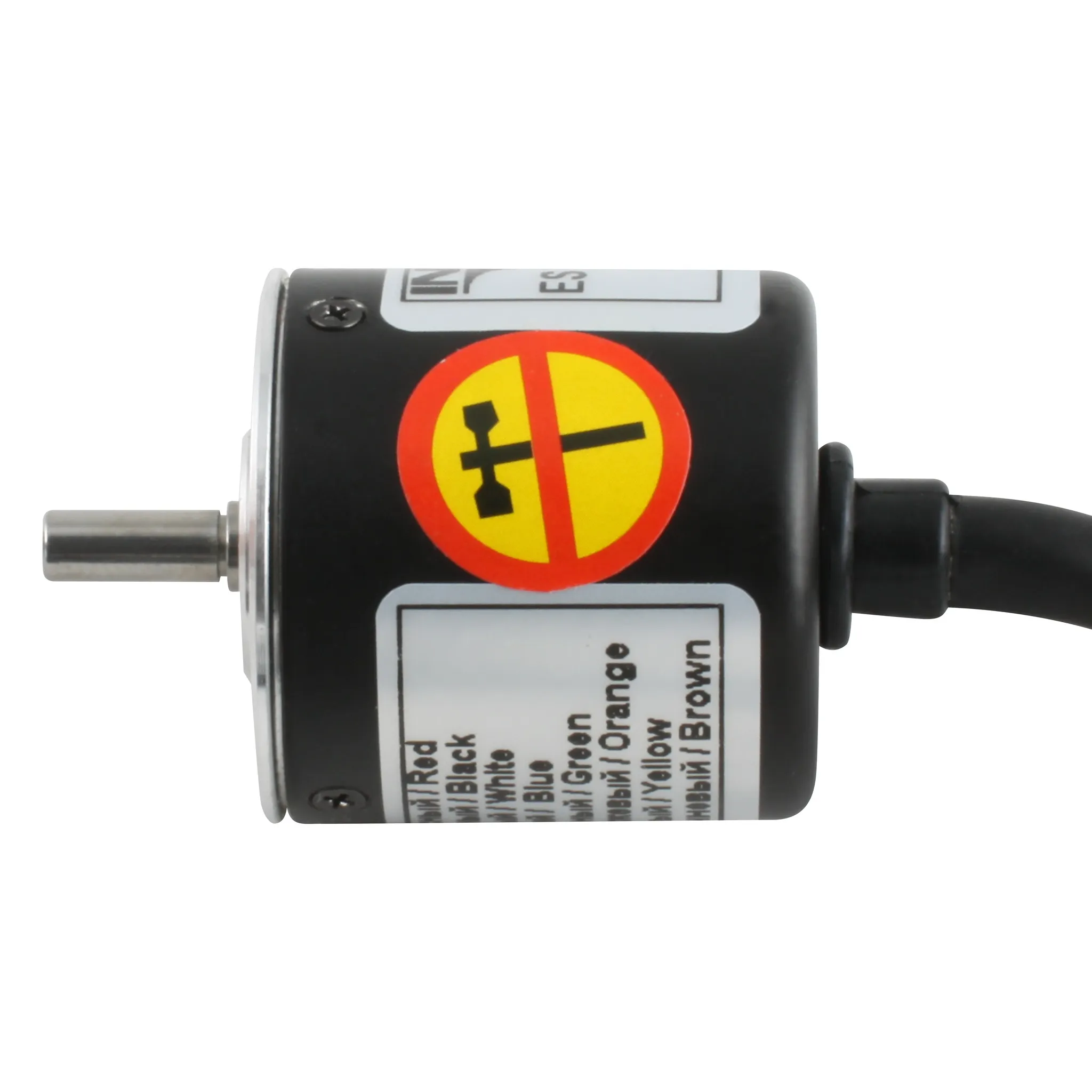 Инкрементальный энкодер D=30мм, выступающий вал 4мм, 200 имп/об, 24VDC, выход HTL, IP54, -20…+80°C, аксиальный кабель 2м