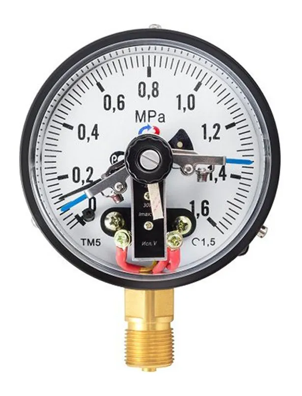Манометры ТМ-510.05 IP54 и ТМ-610.05 IP54 с элек­тро­контакт­ной при­став­кой с по­вы­шен­ной пыле­вла­го­за­щи­щен­ностью