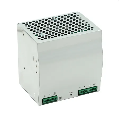Источник питания INNOCONT на DIN-рейку, -10 +50С, IP20, вход: 220VAC, 4.5А, выход: 400W, 24VDC, 16.5A, типы защиты: КЗ, перегрузка, перенапряжение SB-D-400-24