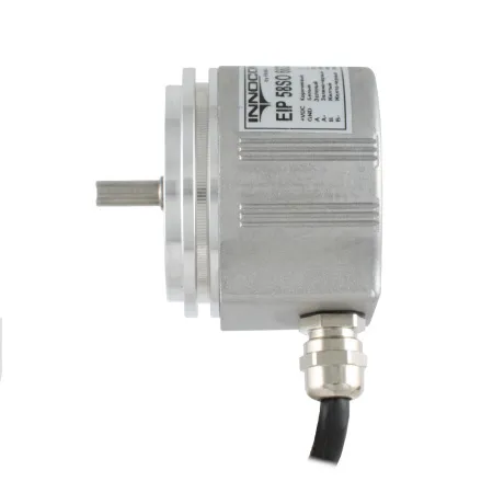 Инкрементальный программируемый энкодер D=58мм, выступающий вал 6мм, сервофланец, 3000 имп/об, 5…30VDC, выход TTL/HT