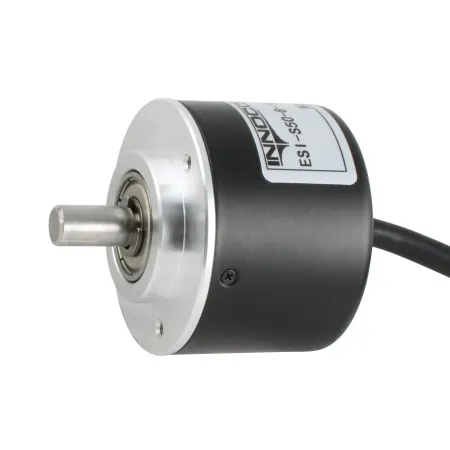 Инкрементальный энкодер D=40мм, выступающий вал 8мм, 360 имп/об, 5VDC, выход TTL, IP54, -20…+80°C, радиальный кабель 2м