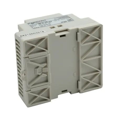 Источник питания INNOCONT. Вход: 220VAC, 0.48А, выход: 30W, 24VDC, 1.5A, -10 +50С, IP20, типы защиты: КЗ, перегрузка, перенапряжение SB-D-30-24