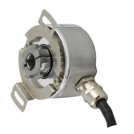 Инкрементальный программируемый энкодер D=50мм, полый вал 10мм, 3000 имп/об, 5…30VDC, выход TTL/HTL с инверсией, IP