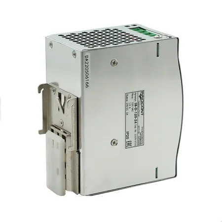 Источник питания INNOCONT на DIN-рейку, -10 +50С, IP20, вход: 220VAC, 1.6А, выход: 120W, 24VDC, 5A, типы защиты: КЗ, перегрузка, перенапряжение SB-D-120-24