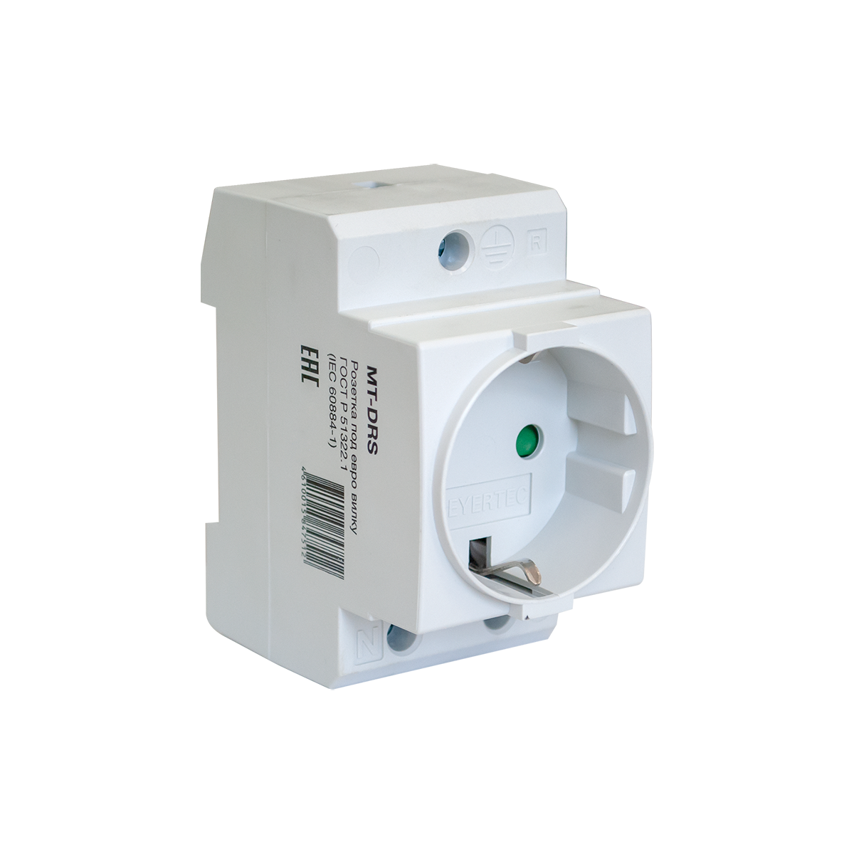 Щитовая розетка на DIN-рейку MT-DRS