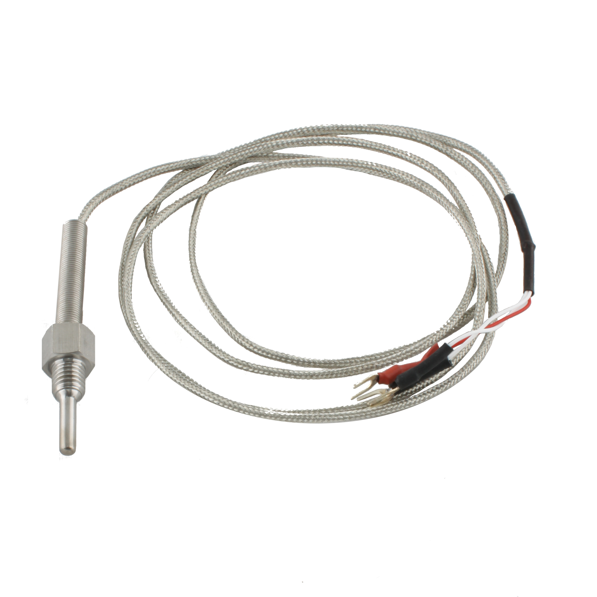 INNOCONT Датчик температуры с кабелем, исполнение N, спай Pt100, раб. часть: диаметр 4,8мм длина 30мм, резьба М10x1,5, длина кабеля 1.5м TS-W-N-Pt100-4,8-30-1,5-M10x1,5
